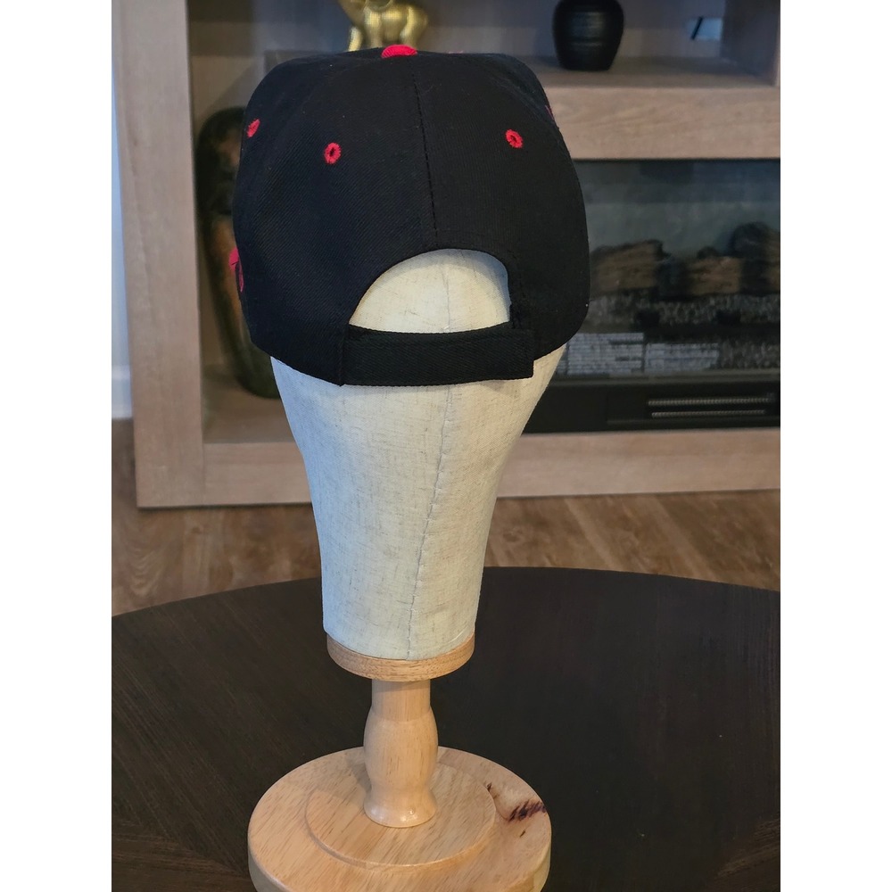 Georgia GA State Souvenir Baseball Cap Hat Black Red Adjustable Mens Embroidered - Picture 3 of 6